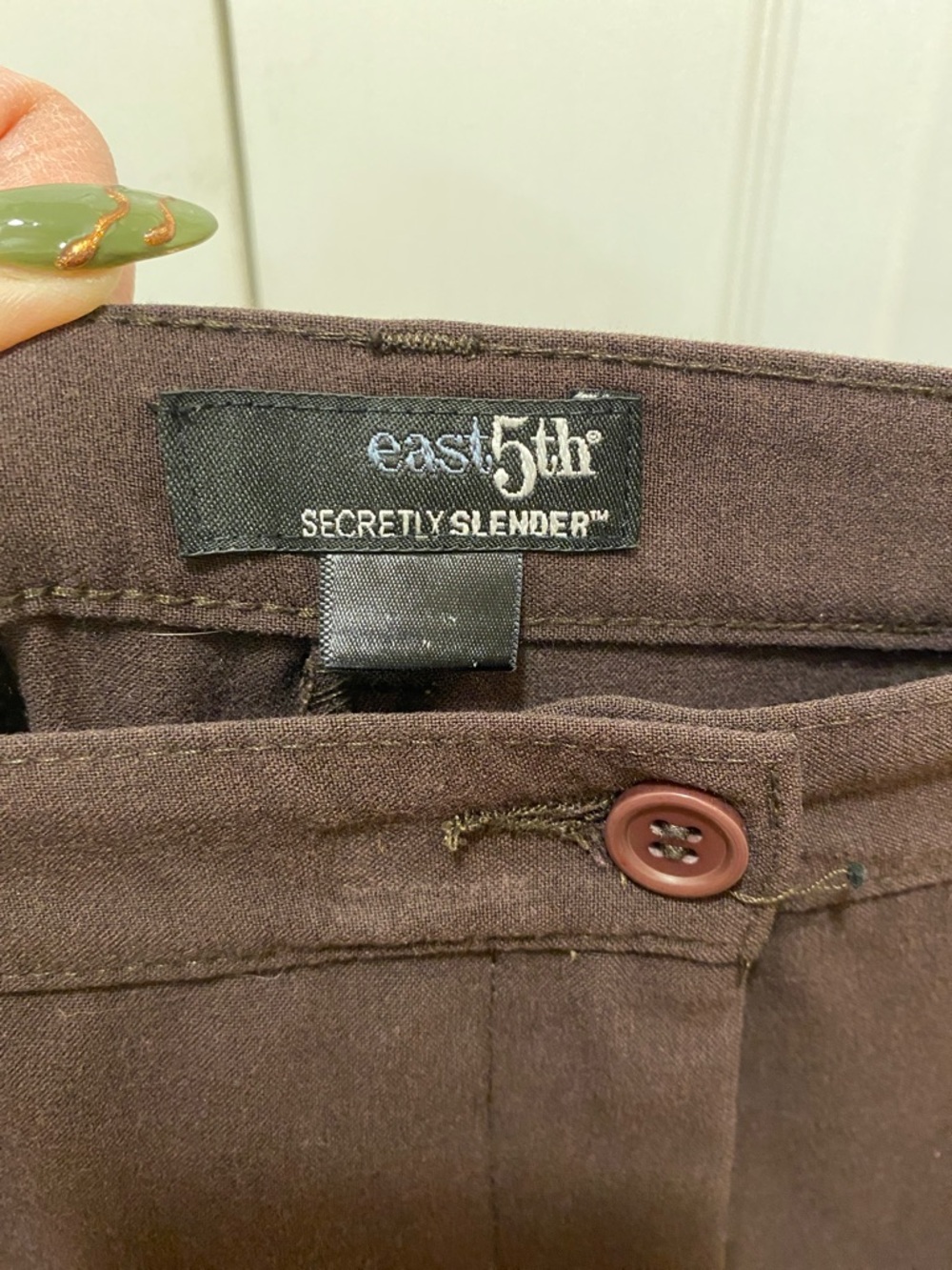 East 5th Wide-Leg Dress Pants in Brown - Picture 4 of 6
